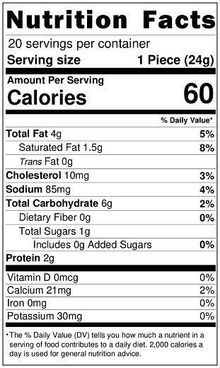 Old Nutrition Label