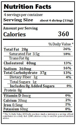 Old Nutrition Label