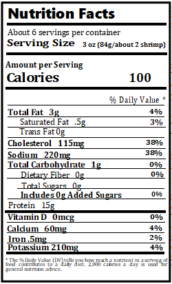 Old Nutrition Label