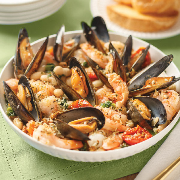 Garlic Shrimp and Mussels