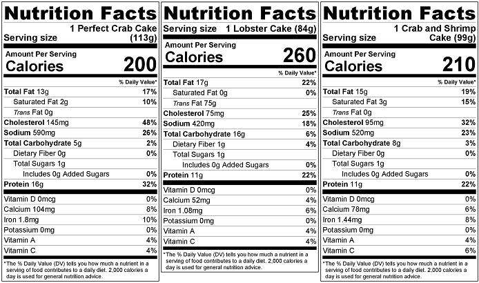 Old Nutrition Label
