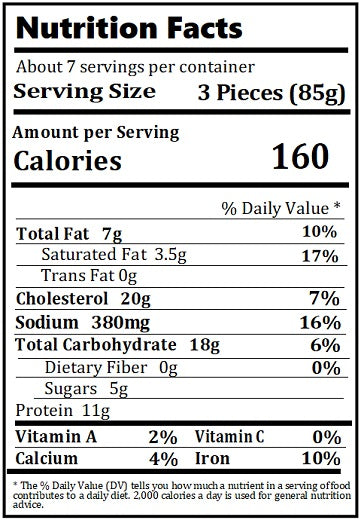 Old Nutrition Label