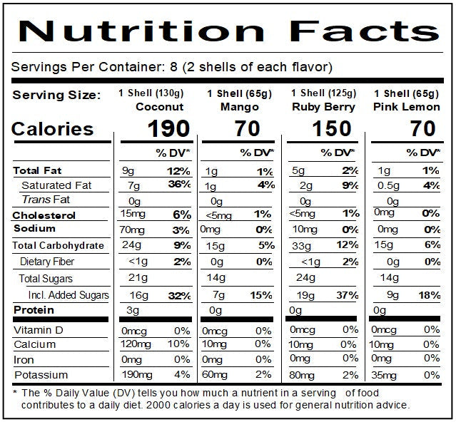 Old Nutrition Label