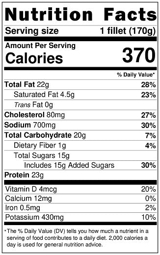 Old Nutrition Label