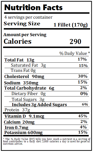 Old Nutrition Label