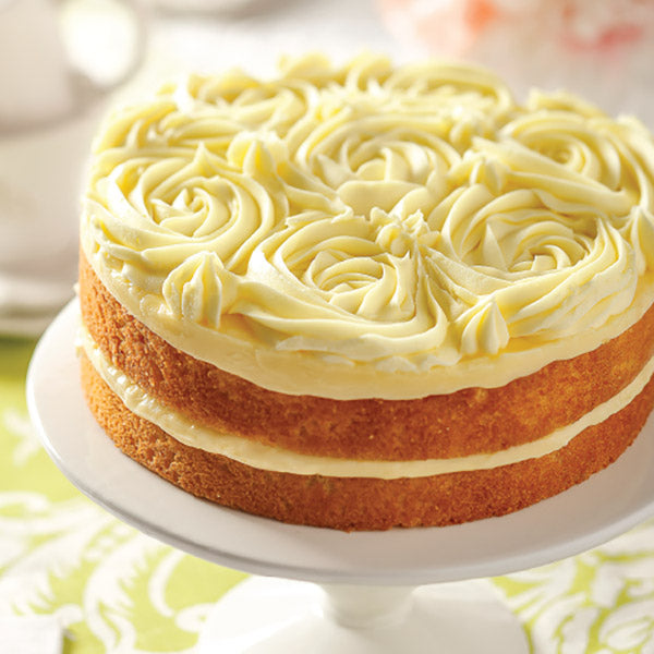 Lemon Vanilla Rose Cake